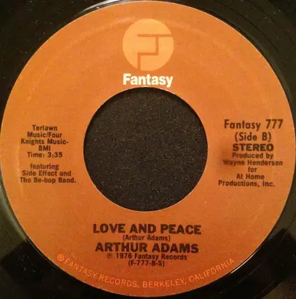 Arthur Adams - Reggae Bump / Love And Peace