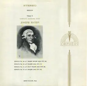 Franz Joseph Haydn - Complete Keyboard Music Volume X