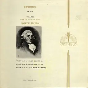 Franz Joseph Haydn - Complete Keyboard Music Volume XIII