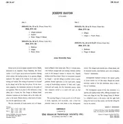 LP - Haydn - Complete Keyboard Music Volume VII