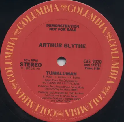 Arthur Blythe - Tumalumah