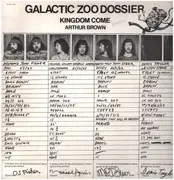 LP - Arthur Brown's Kingdom Come - Galactic Zoo Dossier - Non-Laminated Cover
