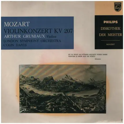 Arthur Grumiaux , The London Symphony Orchestra , Sir Colin Davis - Mozart Violinkonzert KV 207