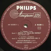 LP - Arthur Grumiaux , Riccardo Castagnone - Sonate Mit Dem Teufelstriller / La Folia / Ciaccona / Sonate - Mono