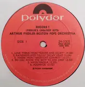 LP - Arthur Fiedler - The Boston Pops Orchestra - Encore (Fiedler's Greatest Hits)