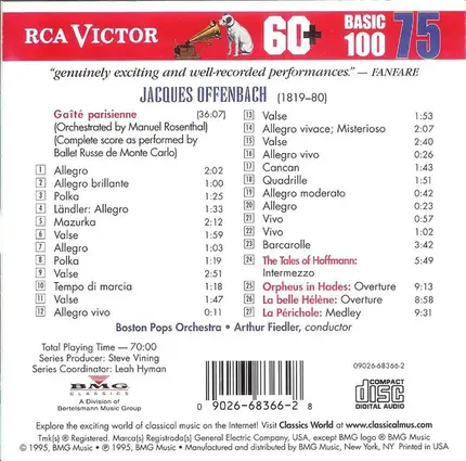Offenbach - Gaîté Parisienne, The Tales of Hoffmann...
