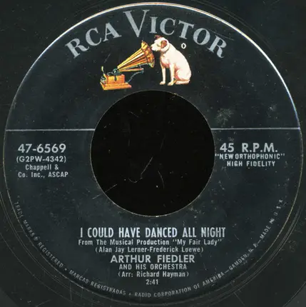 Arthur Fiedler & His Orchestra - On The Street Where You Live / I Could Have Danced All Night