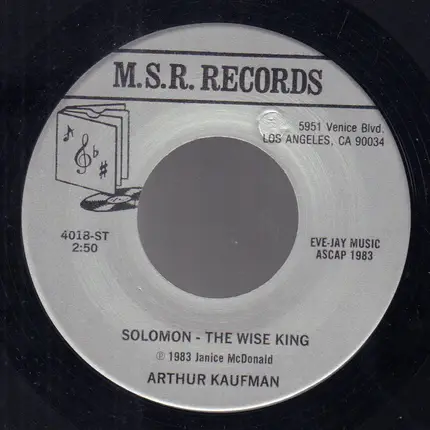 Arthur Kaufman & Billy Joy - Solomon - The Wise King/ God's Blessings Show