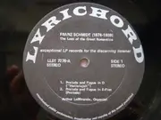 LP - Franz Schmidt - The Last Of The Great Romantics
