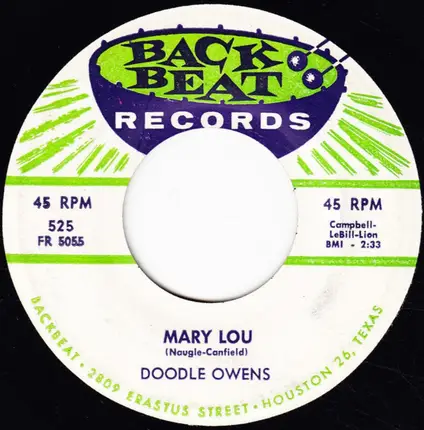 Arthur Leo 'Doodle' Owens - Grapevine / Mary Lou