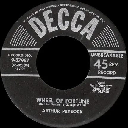 Arthur Prysock - Wheel Of Fortune