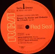 LP - Chopin/ A. Rubenstein, A. Wallenstein, Symphony of the Air Orch. - Klavierkonzert Nr.2 f-moll - red seal