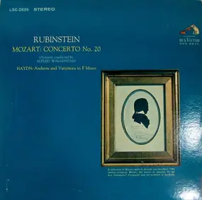 Wolfgang Amadeus Mozart - Concerto No.20 / Andante And Variations In F Minor