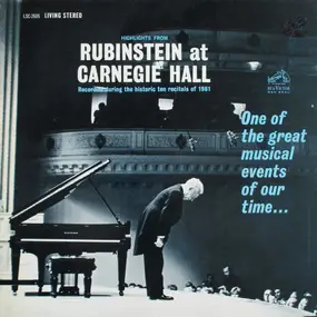 Claude Debussy - Highlights From Rubinstein At Carnegie Hall