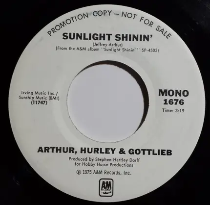Arthur, Hurley & Gottlieb - Sunlight Shinin'