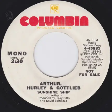Arthur, Hurley & Gottlieb - Sunshine Ship