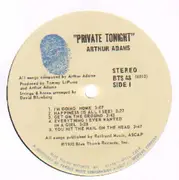 LP - Arthur Adams - It's Private Tonight
