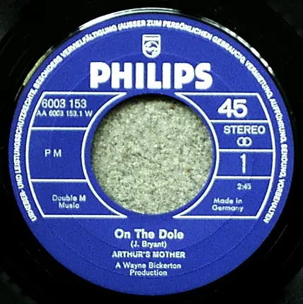 Arthur's Mother - On The Dole