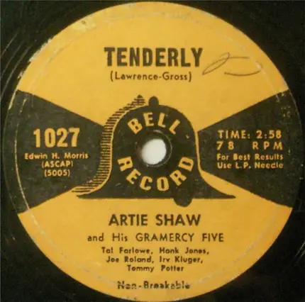 Artie Shaw And His Gramercy Five - Tenderly