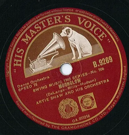 Artie Shaw And His Gramercy Five / Artie Shaw And His Orchestra - My Blue Heaven / Moonglow