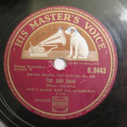 Artie Shaw And His Orchestra / Artie Shaw And His Gramercy Five - Little Jazz / The Sad Sack