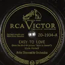 Schellack - Artie Shaw And His Orchestra - Easy To Love / I Can't Get Started With You - Camden pressing