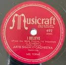 Schellack - Artie Shaw And His Orchestra Featuring Mel Tormé - I Believe / It's The Same Old Dream
