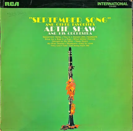 Artie Shaw And His Orchestra - September Song And Other Favorites