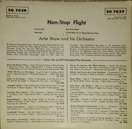 Artie Shaw And His Orchestra - Non-Stop Flight