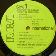 LP - Artie Shaw And His Orchestra - Concerto For Clarinet: The Best Of Artie Shaw