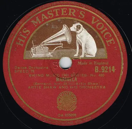 Artie Shaw And His Orchestra - I Cover The Waterfront / Marinela