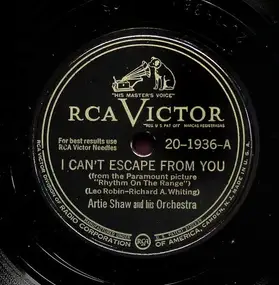 Artie Shaw - I Can't Escape From You / Keepin' Myself For You