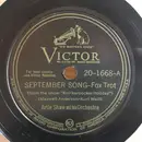 Schellack - Artie Shaw And His Orchestra - September Song / Little Jazz - Camden