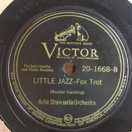 Artie Shaw And His Orchestra - September Song / Little Jazz