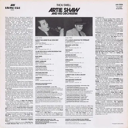 Artie Shaw And His Orchestra - Thou Swell