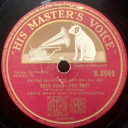 Artie Shaw And His Orchestra - Vilia / Rose Room