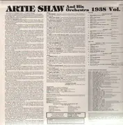 LP - Artie Shaw & His Orchestra - The Uncollected Vol. 1 - 1938