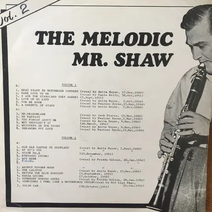Artie Shaw - The Melodic Mr. Shaw vol. 2