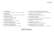 CD - Artie Shaw - Giants Of The Big Band Era