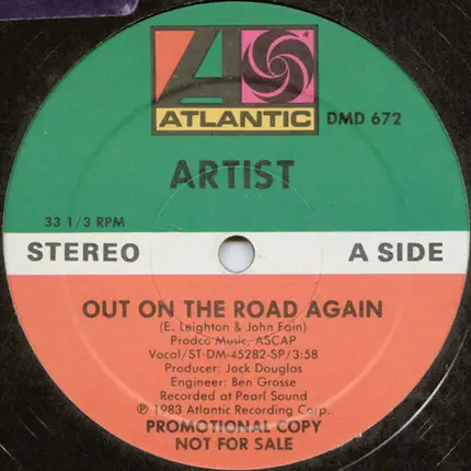 Artist - Out On The Road Again