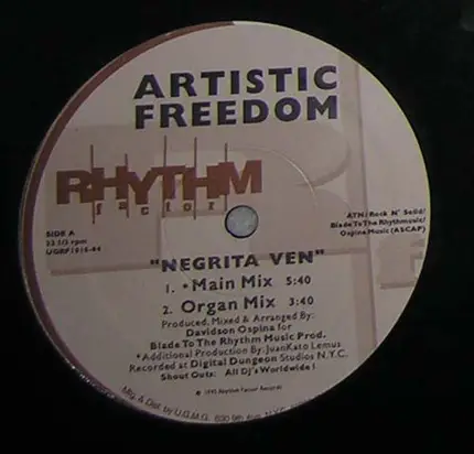 Artistic Freedom - Negrita Ven / So Good (Together)