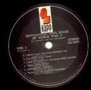 LP - Art Mooney & His Orchestra - Sentimental Love Songs of World War II