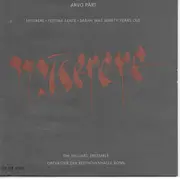 CD - Arvo Pärt - Miserere · Festina Lente · Sarah Was Ninety Years Old