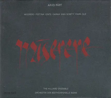 Arvo Pärt - Miserere