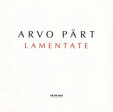 Arvo Pärt - Lamentate