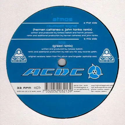 Atmos - Raumwelt Signal / KNS (Remixes)
