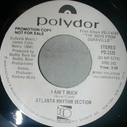 Atlanta Rhythm Section - I Ain't Much