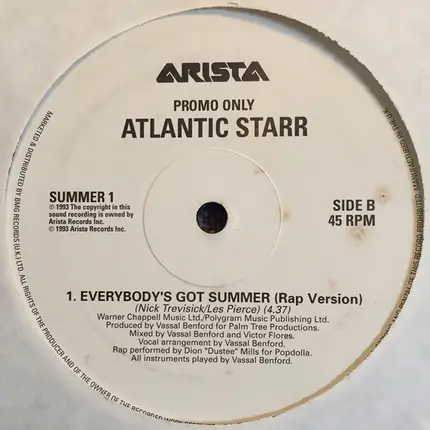 Atlantic Starr - Everybody's Got Summer