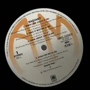 LP - Atlantic Starr - Radiant - Promo / OBI + Lyric Insert
