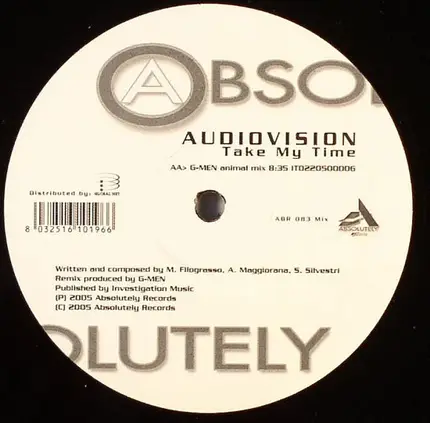 Audiovision - Take My Time